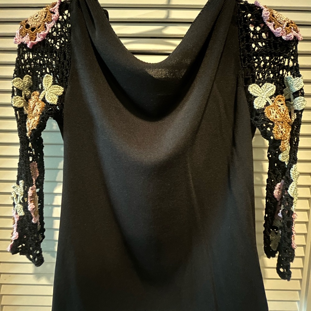 Joseph Black One-of-a-Kind Embellished Blouse
